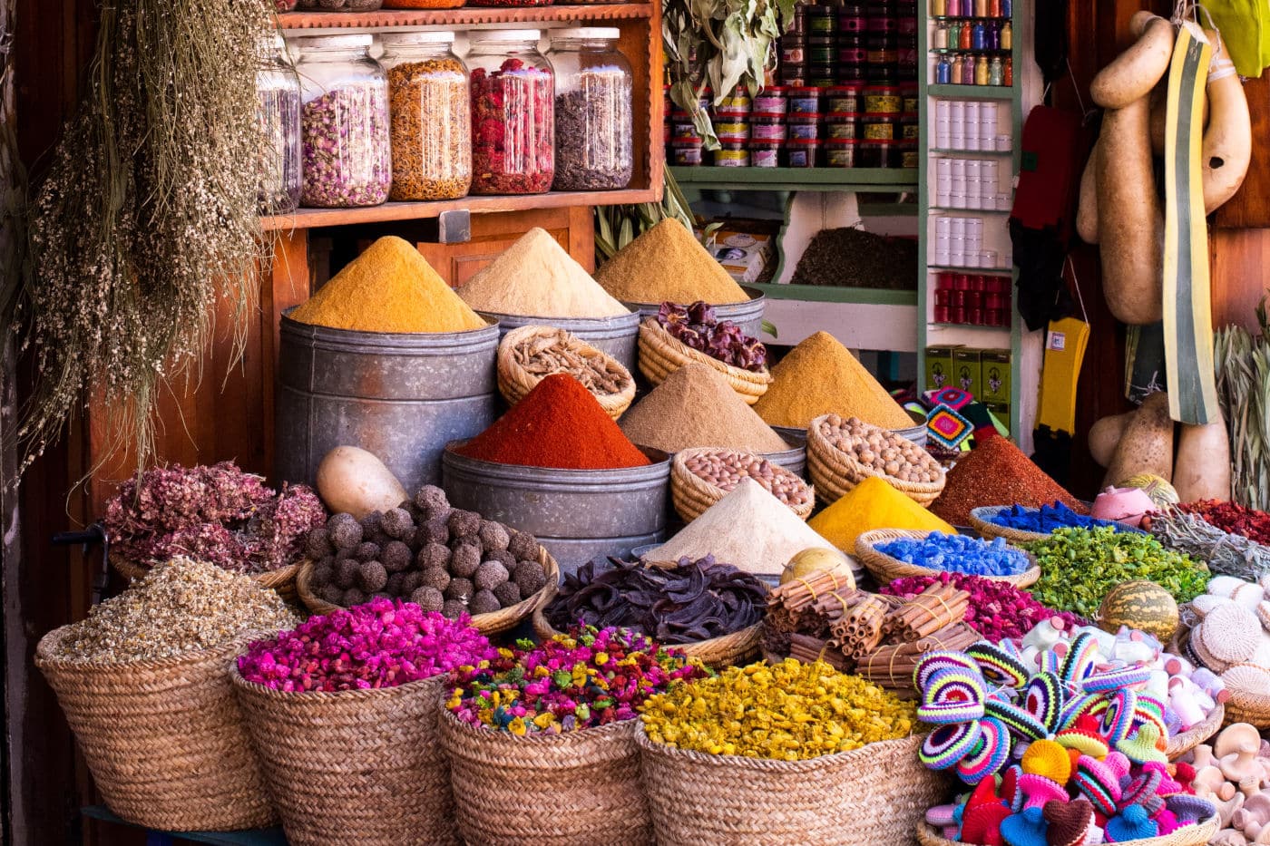The souks of the Marrakech Medina